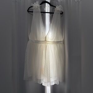 Showpo White Polka Dot Dress